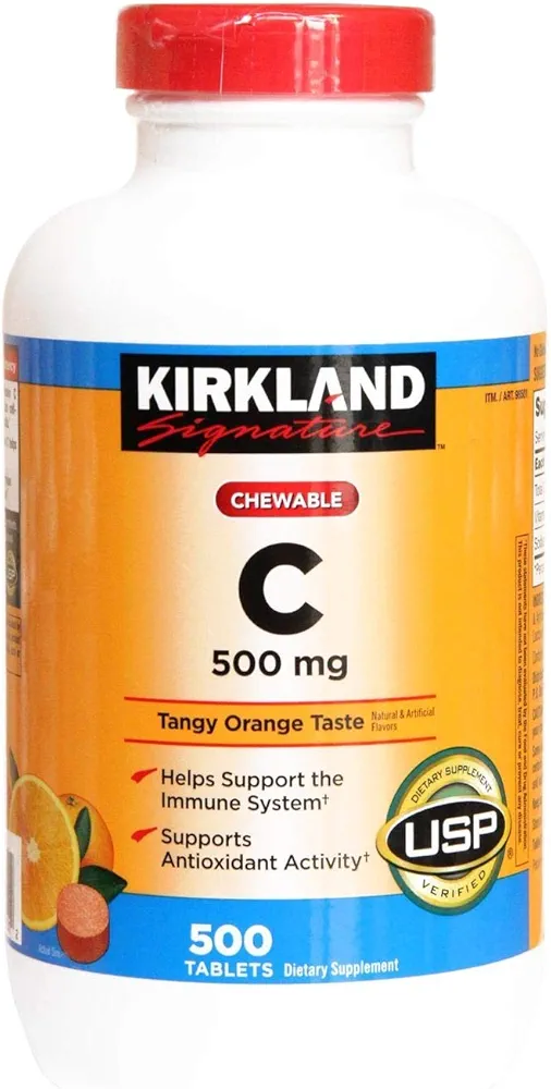 KS CHEWABLE VITAMIN C 500mg