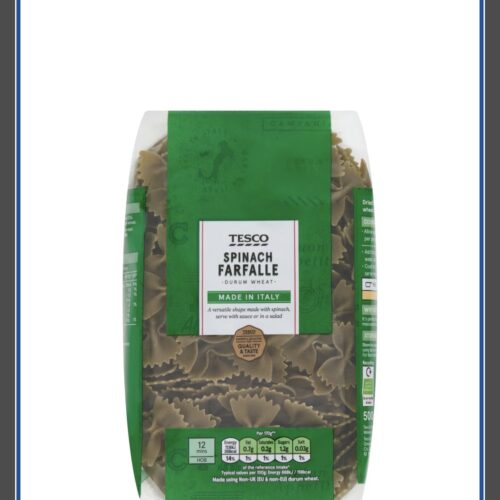TESCO SPINACH FARFALE