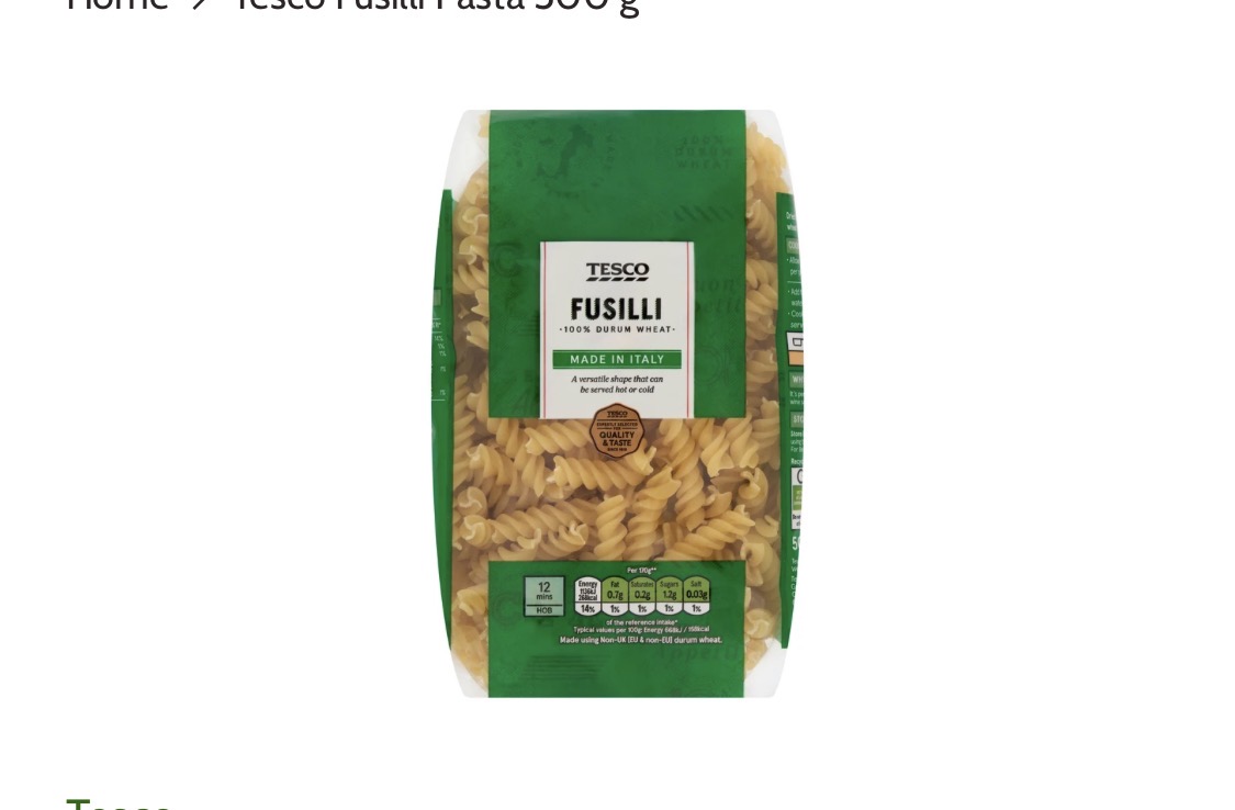 TESCO FUSILLI